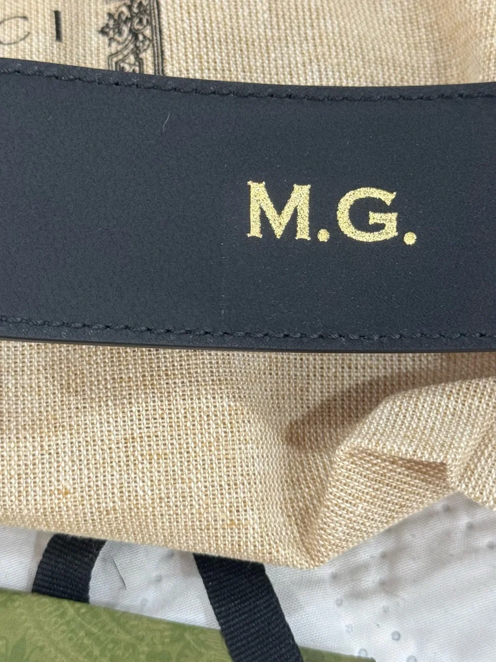 Gucci Black Leather Belt with Gold Double G Buckle